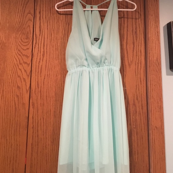 Baby blue maxi dress