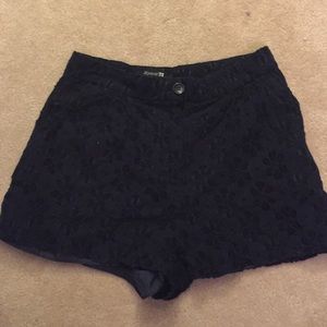 High waisted lace shorts