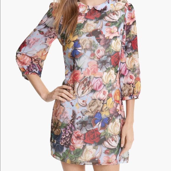 Ted Baker Yestar Printed Shift Mini Dress floral - Picture 2 of 4