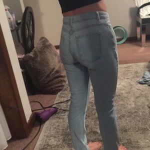 American Apparel High-Waisted Jeans