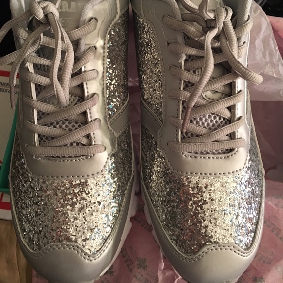 Silver Glitter size 10M women shoes