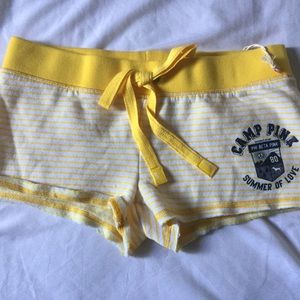 PINK cheeky lounging sweatshorts