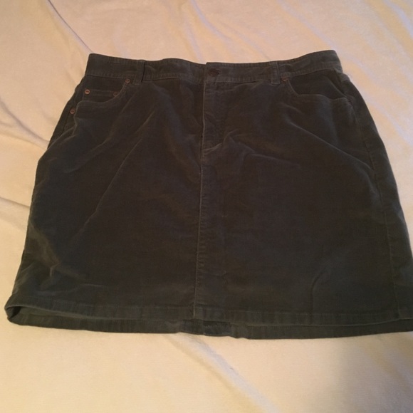 Forest Green Corduroy Skirt