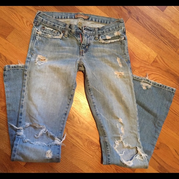 Abercrombie ripped jeans
