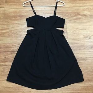 Urban Outfitters Black Cut-Out Dress