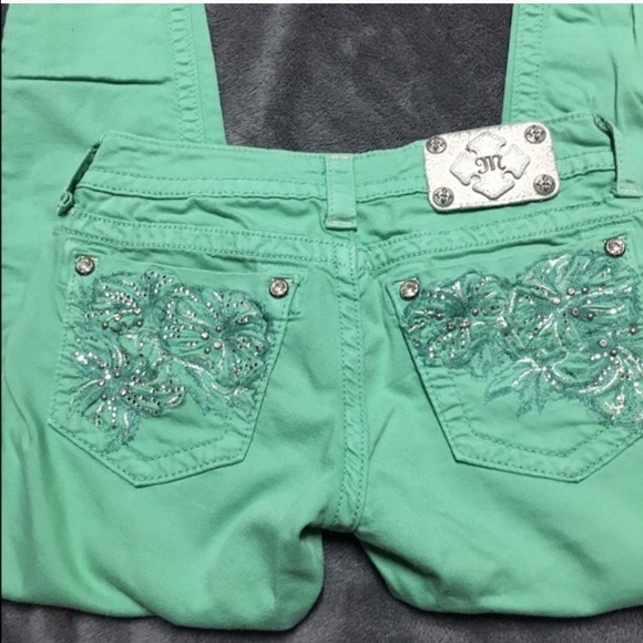 Sea foam green miss me jeans - Picture 2 of 4