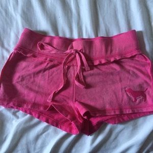 {NWOT} PINK cheeky lounging sweatshorts