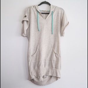 Short sleeve sweat shirt
