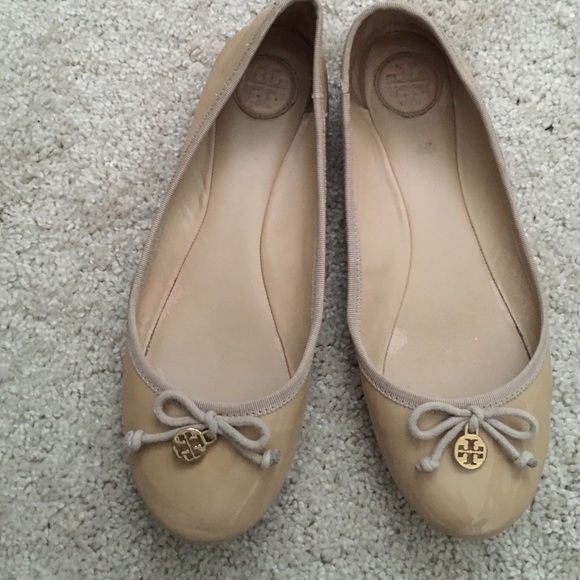 Tory Burch Shoes - TB tan flats