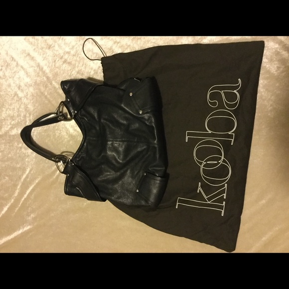 Kooba Black Leather Large Handbag