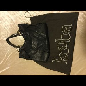 Kooba Black Leather Large Handbag