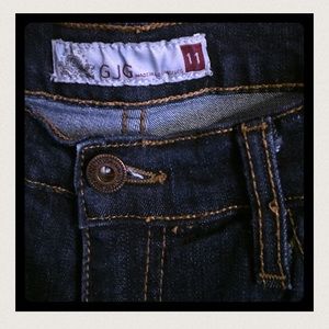 GJG high waisted dark blue denim