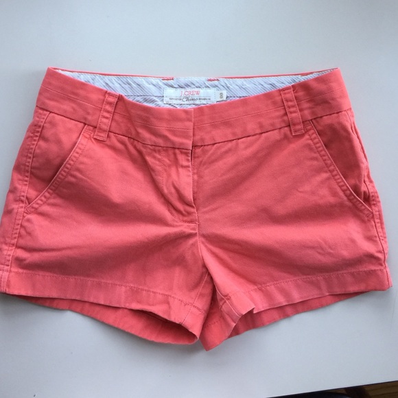 J. Crew coral pink shorts. Size 00
