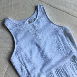 Old Navy White Midi Dress