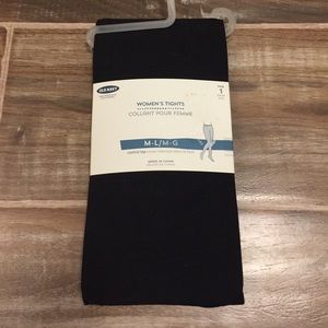 New old navy black tights m/l