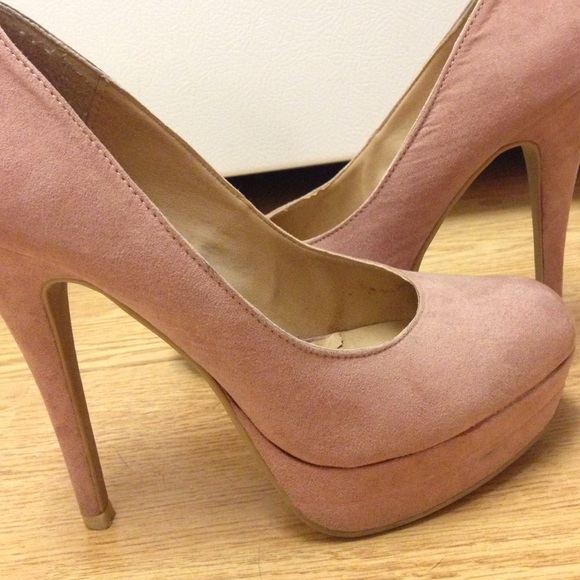 Pink Suede Platforms by LC