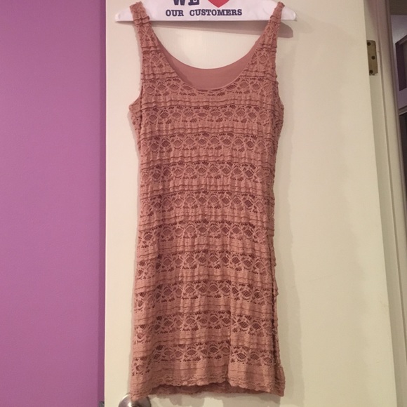 Nude/Pink Dress size small