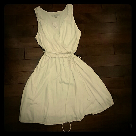 LOFT White Dress