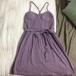 Spaghetti strap cross back dress