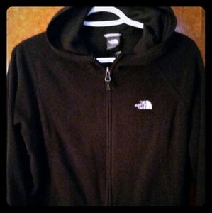 Black fleece zip up hoodie