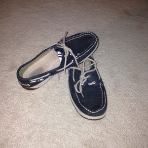 Navy sperrys, boat shoes