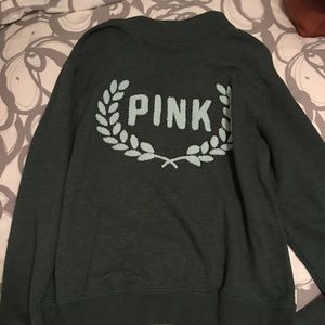 PINK Forrest green Pullover 💕