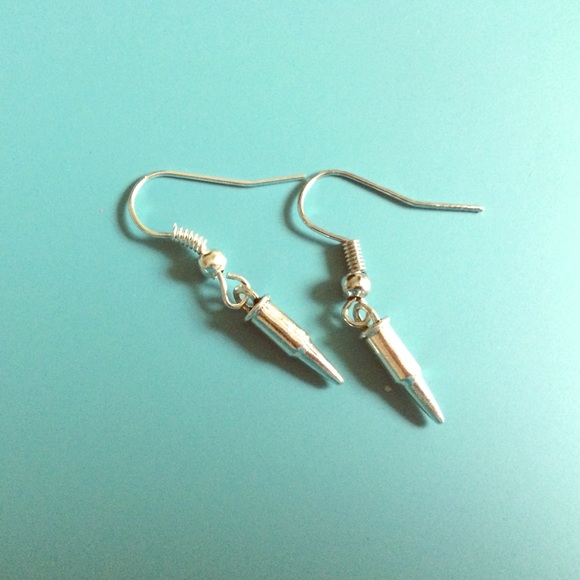 🍂Bullet Silver Earrings