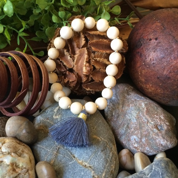 Twilight Gypsy Collective Jewelry - "Camila" Tassel Stretch Bead Bracelet