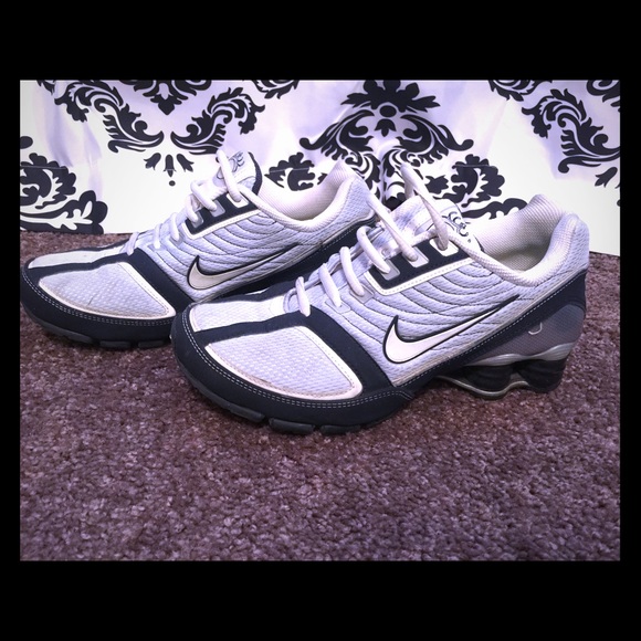 Navy Blue Nike Shox