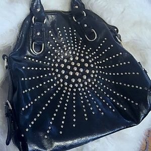 Studded rhinestone handbag