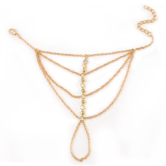 Henna Gold P Hand chain Jewelry - Picture 2 of 2