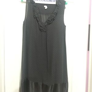 Gap dress - grey with black polka dots