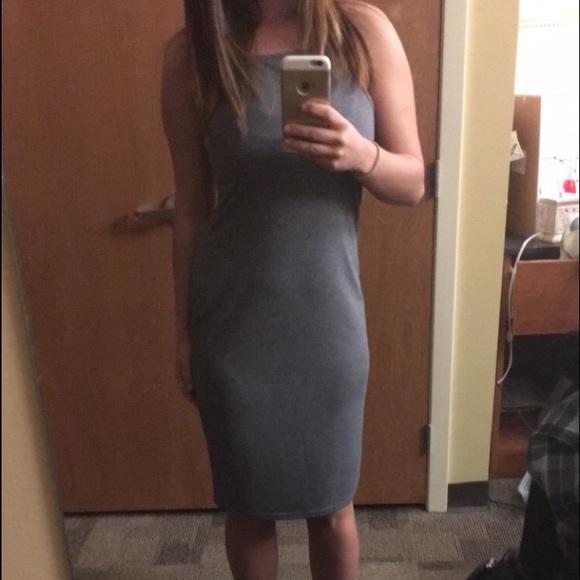 Grey Jersey slip dress