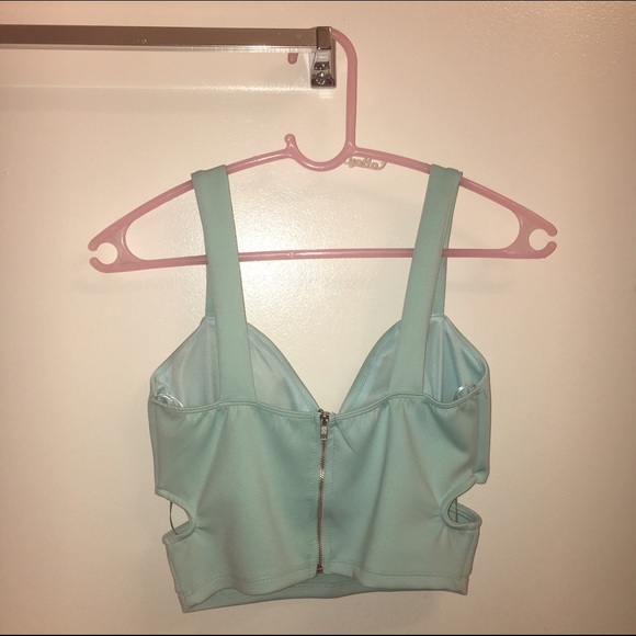 Teal crop top - Picture 4 of 4