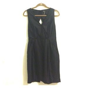 Mod cloth backless navy dress