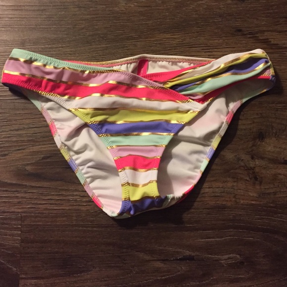 Bright colored Victoria's Secret swim bottoms