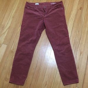 Gap Burgundy Corduroy Jeans