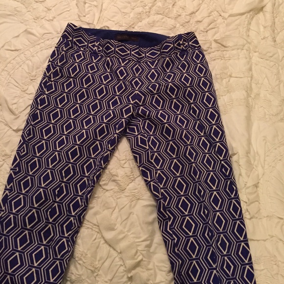 Straight leg purple and white pants! - Picture 1 of 4