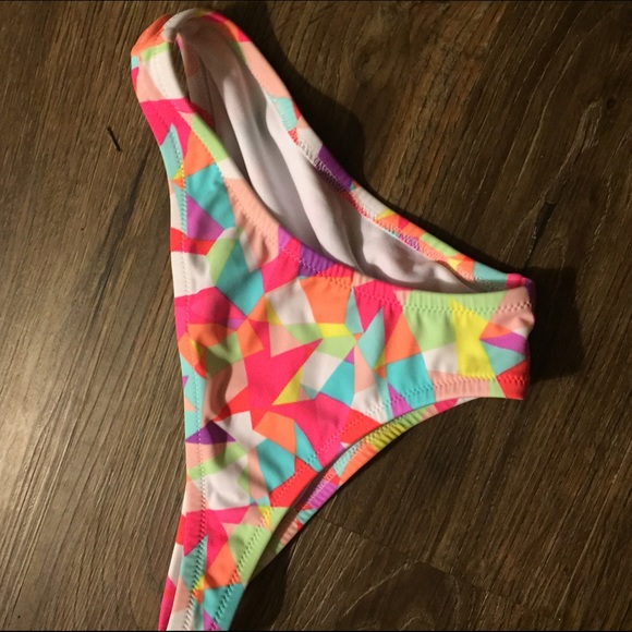 Cheeky colorful target bikini swim bottoms - Picture 1 of 2