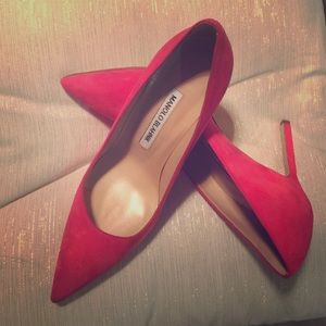 Manolo Blahnik Suede Pumps