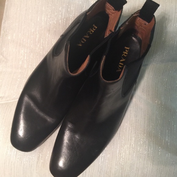 Black Prada Chelsea Boot