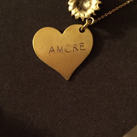 Goldplated Heart/Mum Pendant Necklace - Picture 2 of 3