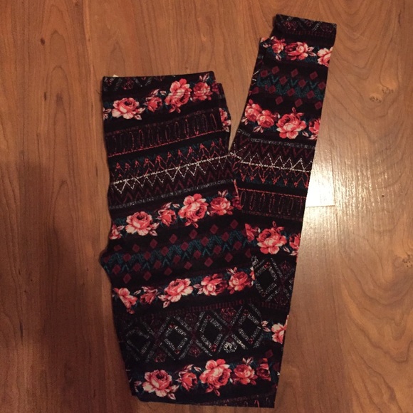 L.A hearts floral-print leggings