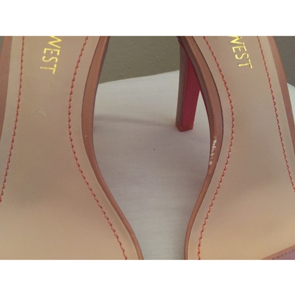 Nine West Nude/Orange Heel - Picture 2 of 4