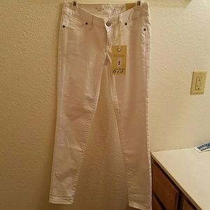Brand new with tags limited white denim pants