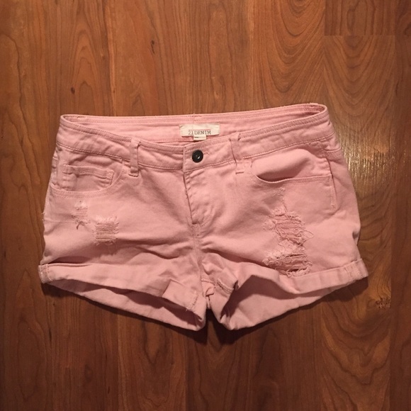 Light pink Forever 21 denim shorts