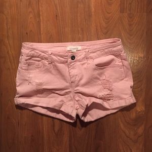Light pink Forever 21 denim shorts