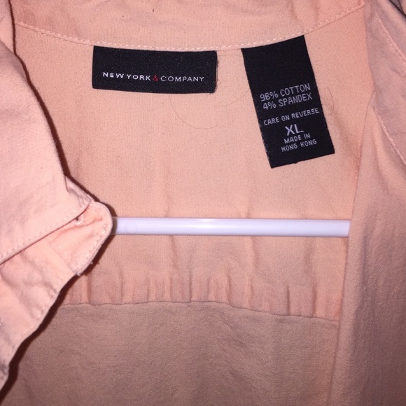 Peach button down - Picture 2 of 3