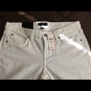 Bootcut white jeans from Banana Republic.