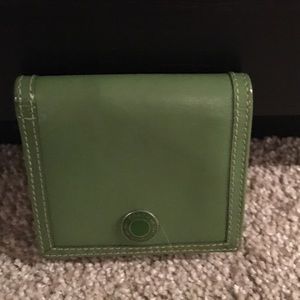 Green coach wallet